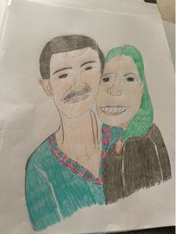 Couple drawing 8x10