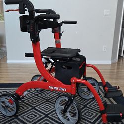 Duel Rollator & Transport Chair -Excellent Condition