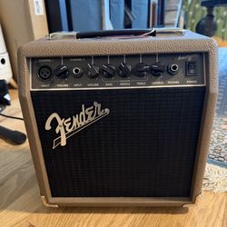 Fender Acoustasonic 15 Acoustic Combo Amp Tan-NEW