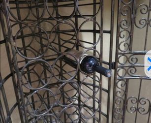 Wrought Iron Dome 21 Bottle Wine Rack