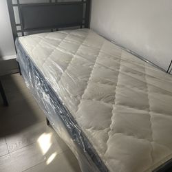 Cama Twin Size Nueva En Caja Incluye Colchón 
