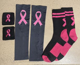 Football Gear Accessories Youth Medium Size 7-10 Breast Cancer Awareness 