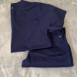 Navy Blue Scrub Set 