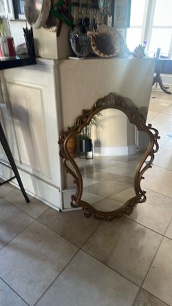 Gold decor beautiful scrolling frame $25 3 feet by 2 feet located in Ceres