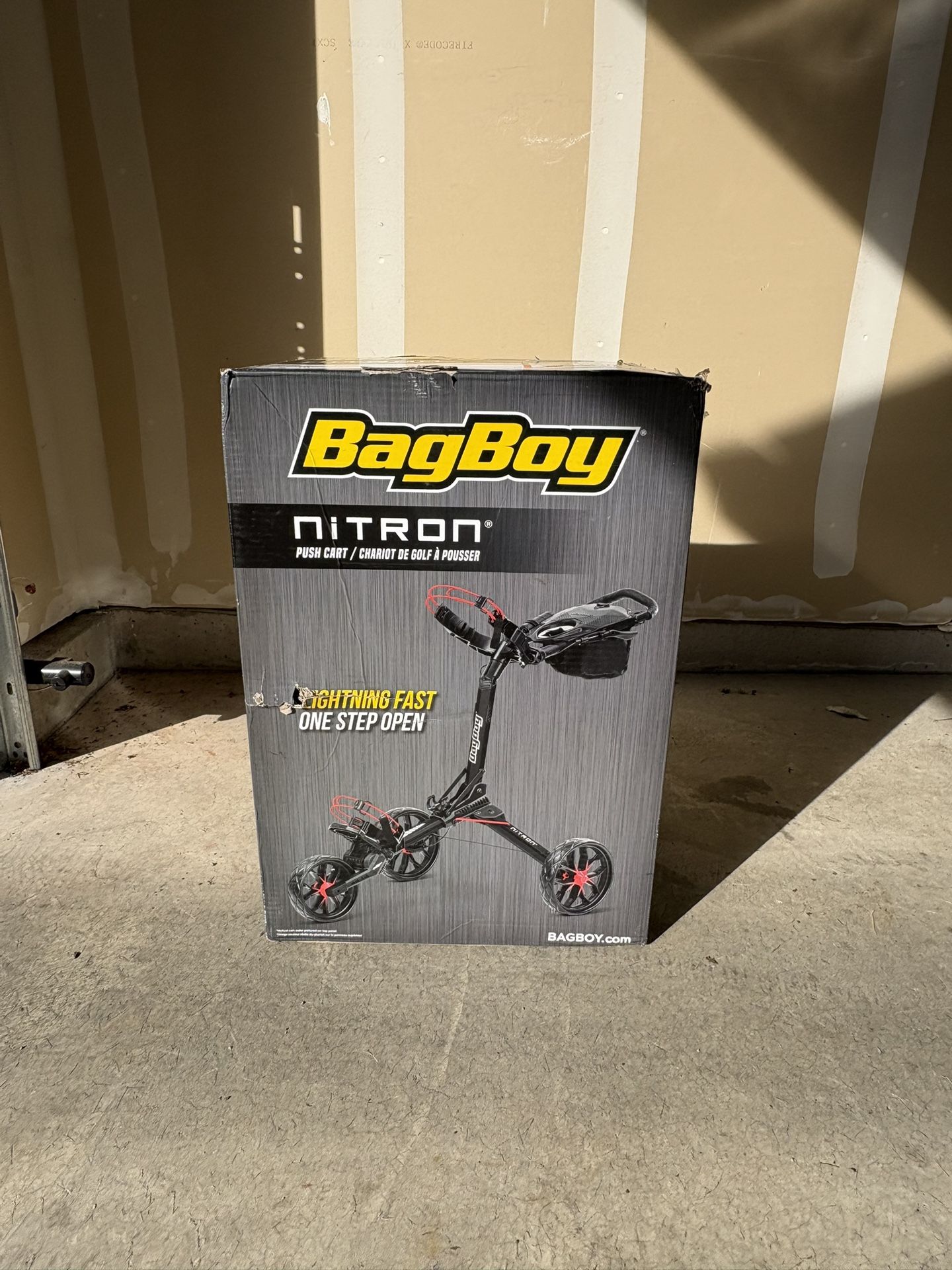 Brand New Bag Boy Nitron Auto-Open Golf Push Cart 