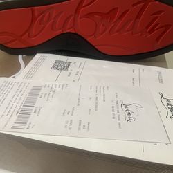 Red bottoms Cristian loubotin  size  8.5 in men