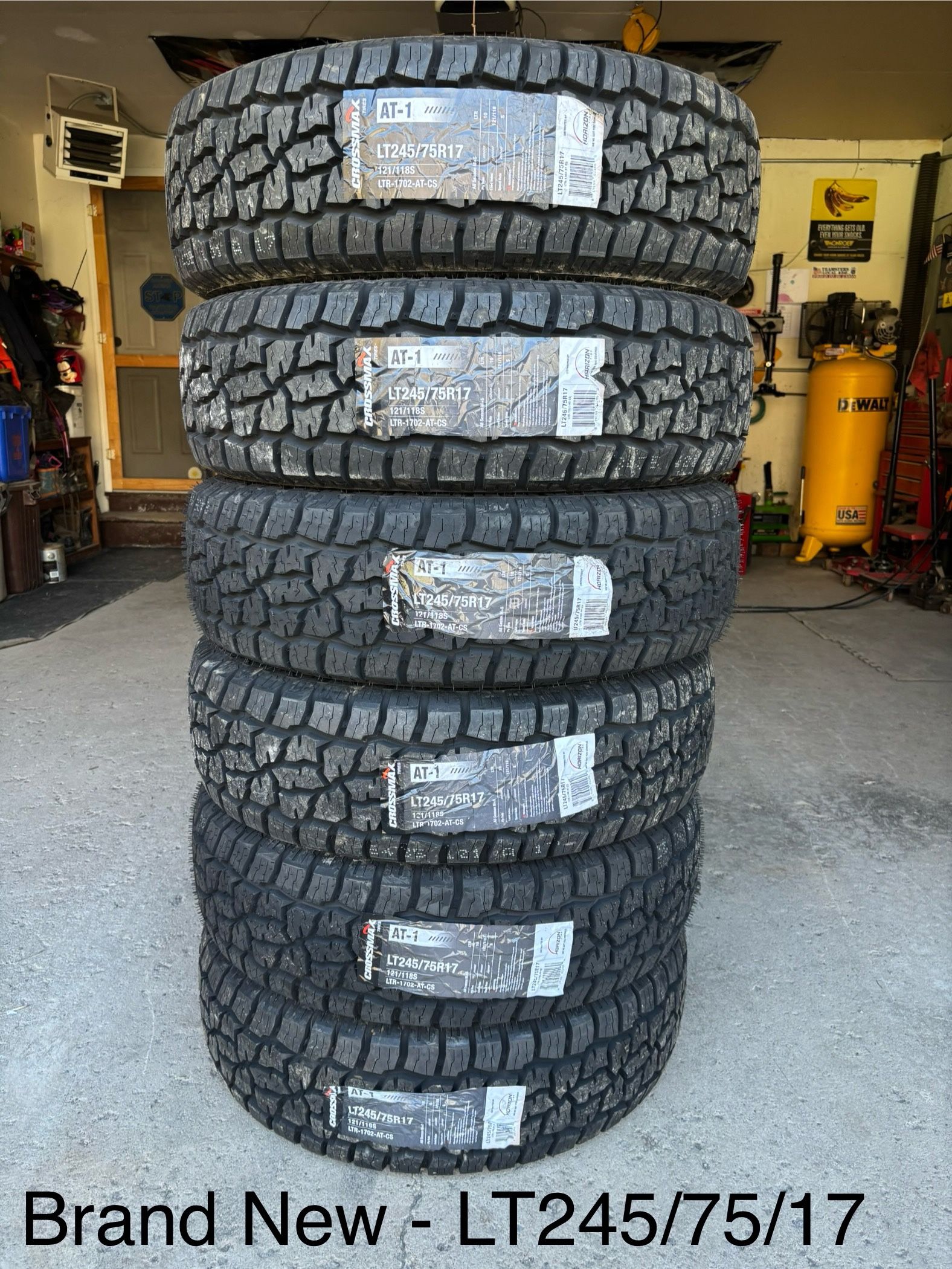 (6) - LT245/75/17 Crossmax AT-1 Tires