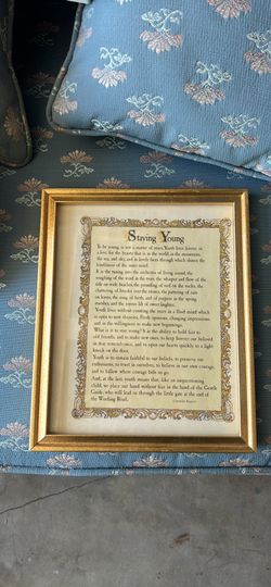 Staying Young Framed Print