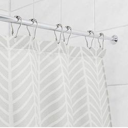 Amazon Basics Extendable Curved Shower Curtain Rod -48”-72” Chrome