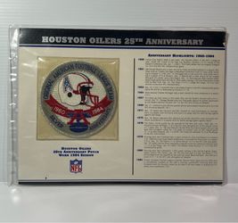 Houston Oilers 25th Anniversary Patch