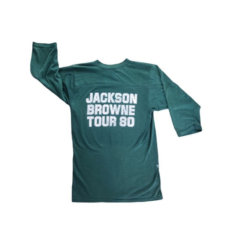 VTG Rare Jackson Browne Tour 1980s Hold Out Double sided Tee