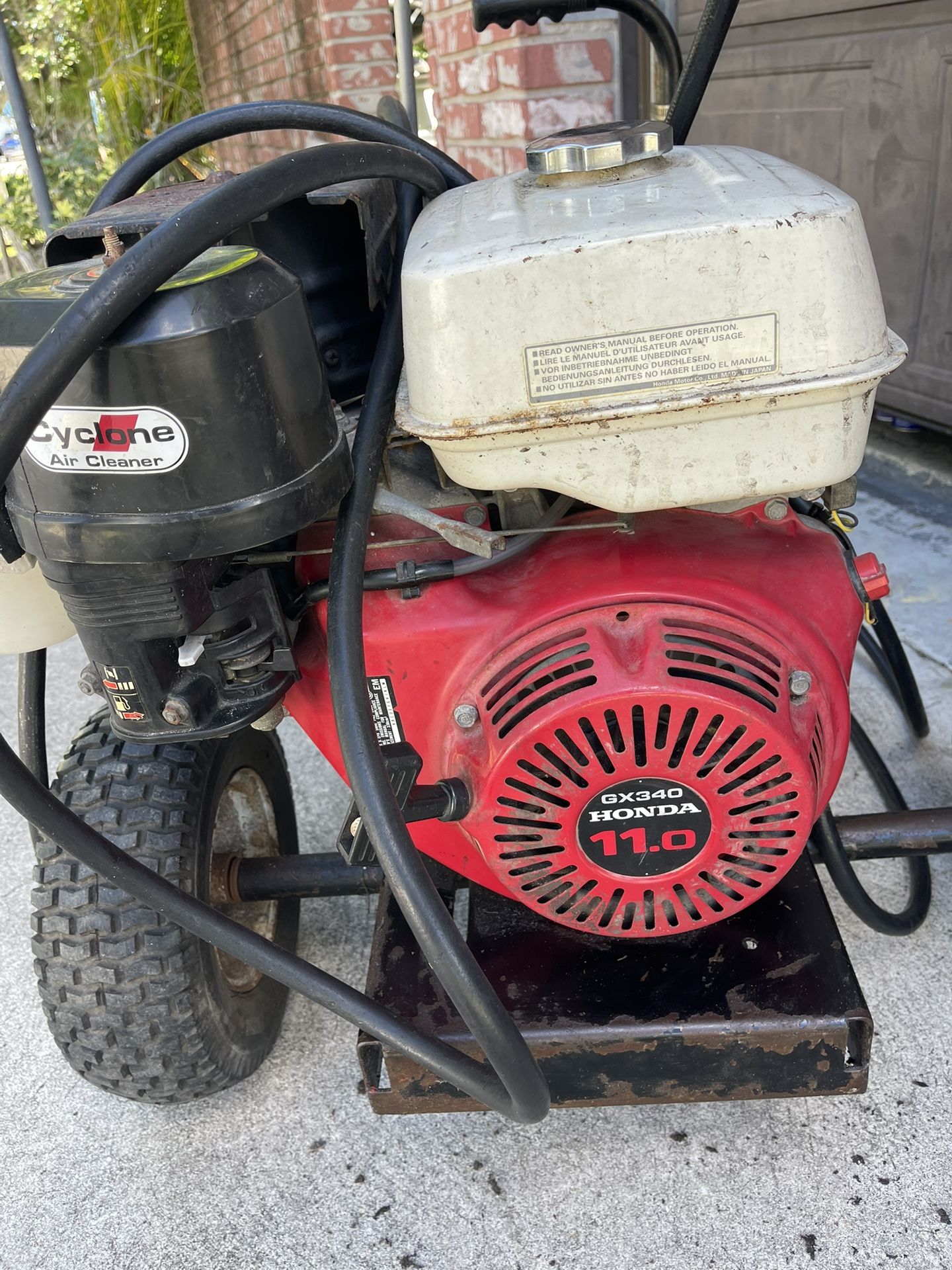 Honda GX340 Engine (pressure Washer) Needs Work”Been Siting” Has Compression