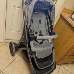 Chicco Bravo® LE ClearTex® Trio Travel System Stroller with KeyFit Max ClearTex® Infant Car Seat  - Atlas (Grey),