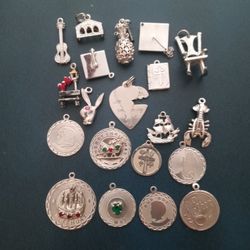 Sterling Silver Charms 50 Grams