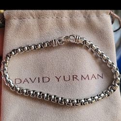 8" David Yurman Large Box Chain Bracelet 5mm 