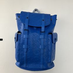 Blue Designer Backpack 