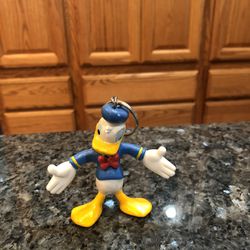 Disney Donald Duck Character Bendable  Rubber Keychain.  Brand New .  Size 3 3/4 inches Long 
