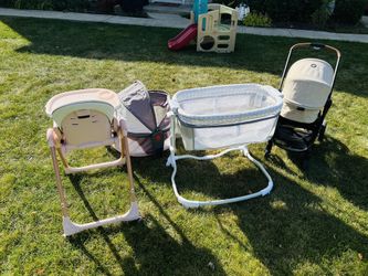 Baby Lot ( Stroller, Playpen, High Chair, and Bassinet)
