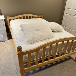 Full Bed Frame With Simmons Mattress. 