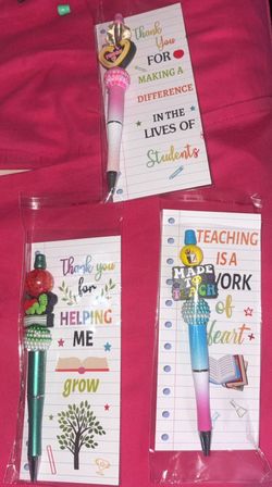 ✨ Handmade Teacher Appreciation Beaded Pens ✨