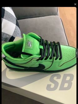 Powerpuff Girls Buttercup Nike SB Dunk Low men’s sneaker shoes size 10.5 color green new with box original with proof of purchase