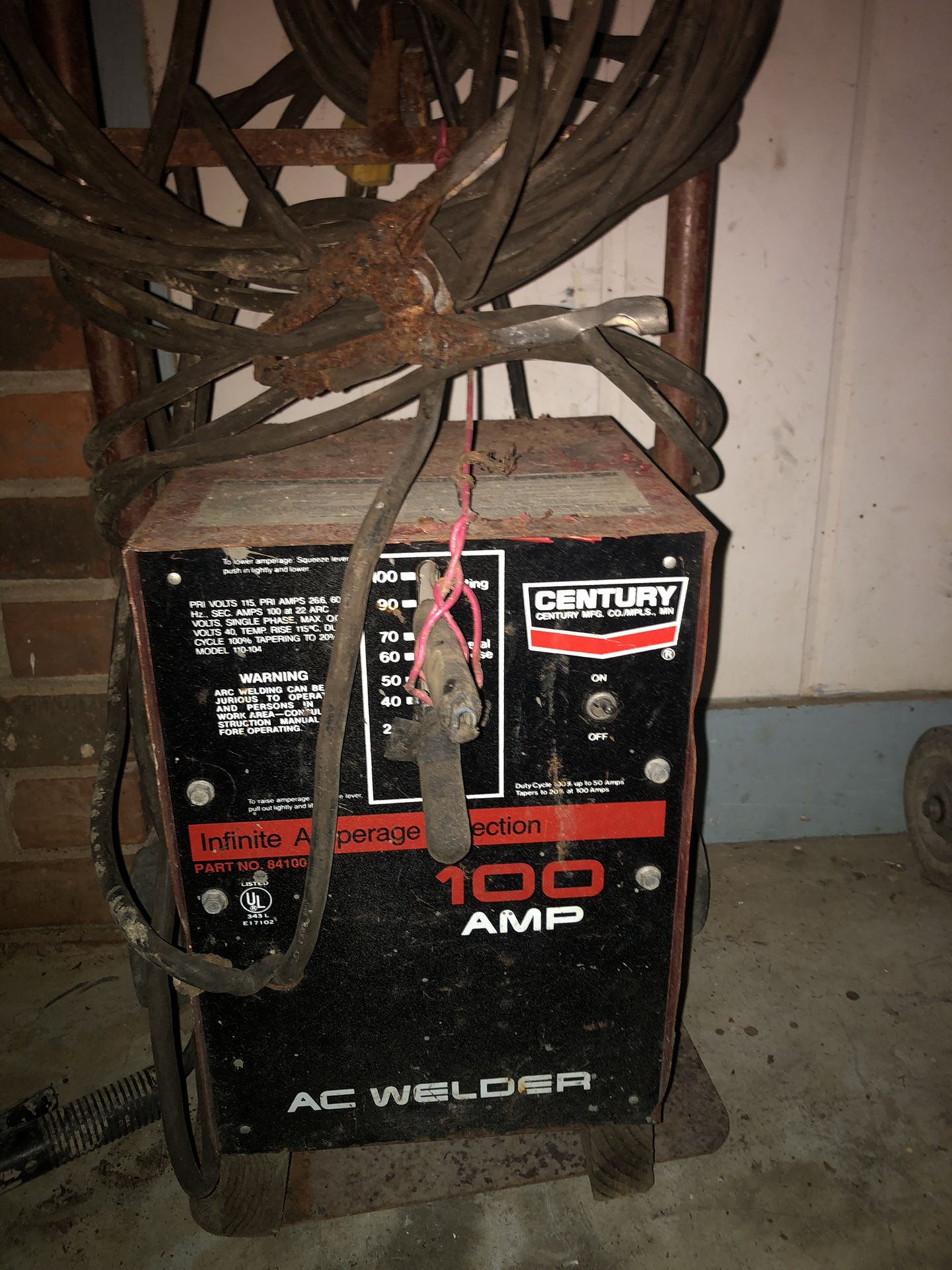 century 100 amp ac welder