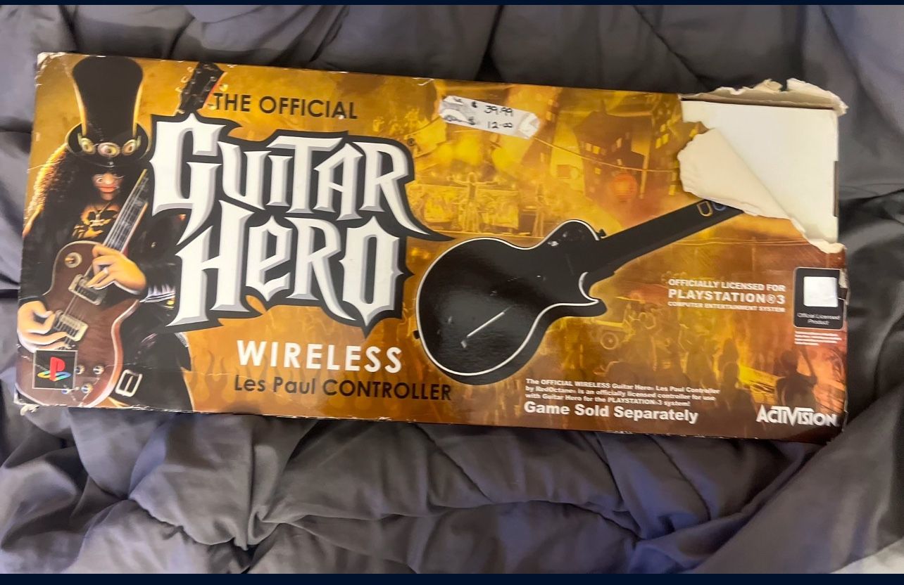 Guitar Hero Wireless Guitar PlayStation 3/ps3 PENDING PICK UP