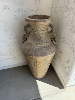Tall Vase Home Decor Mexican Pottery Pot