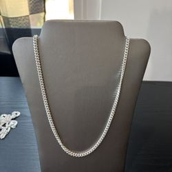 Necklace Miami Cuban Silver 925 