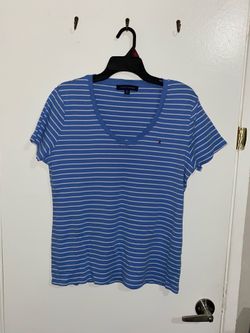 Blue V-Neck T-Shirt