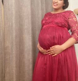 Super cute long maternity dress