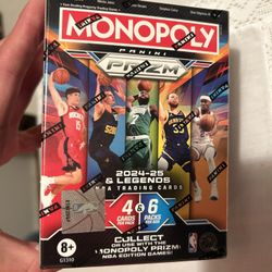 NEW Monopoly Panini Prizm NBA 2024–25 Boxes (Bundle), Sealed in Original Plastic Packaging