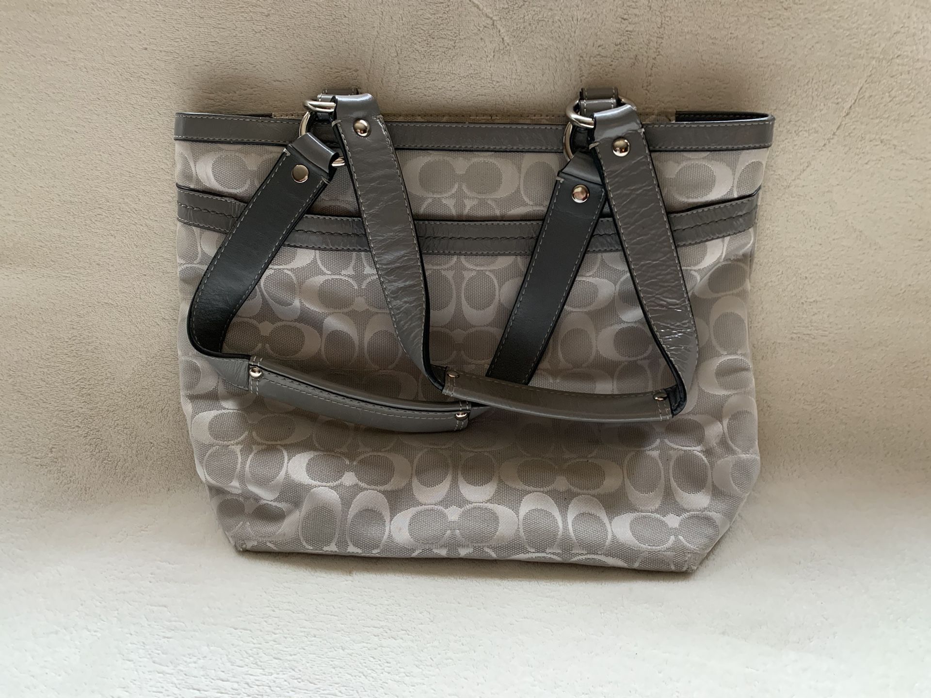 Silver Coach Purse