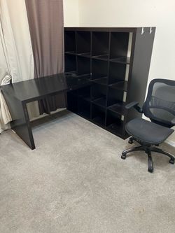 Cube Shelf Desk w/ Chair