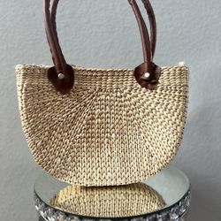 brand new handmade straw bag