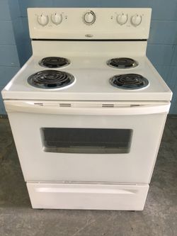 Whirlpool white range
