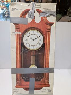 Vintage Seth Thomas Whitley Quartz Wall Clock WOK 7080-H Westminster Ave Maria Oak