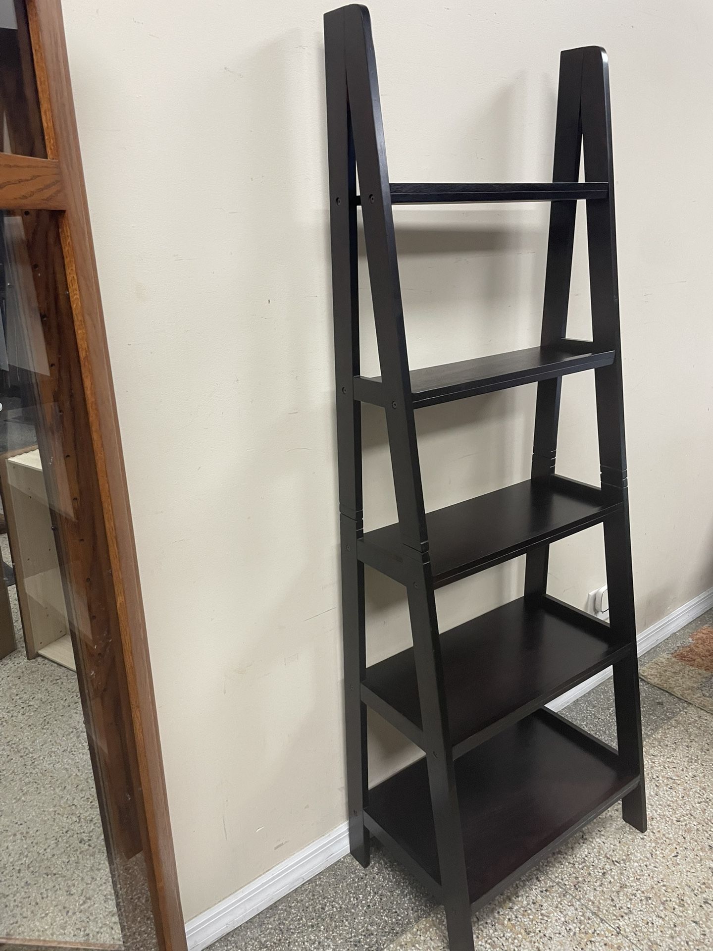 Ladder Wall Shelf 61” H x 23.5” W 4 Tier Shelves