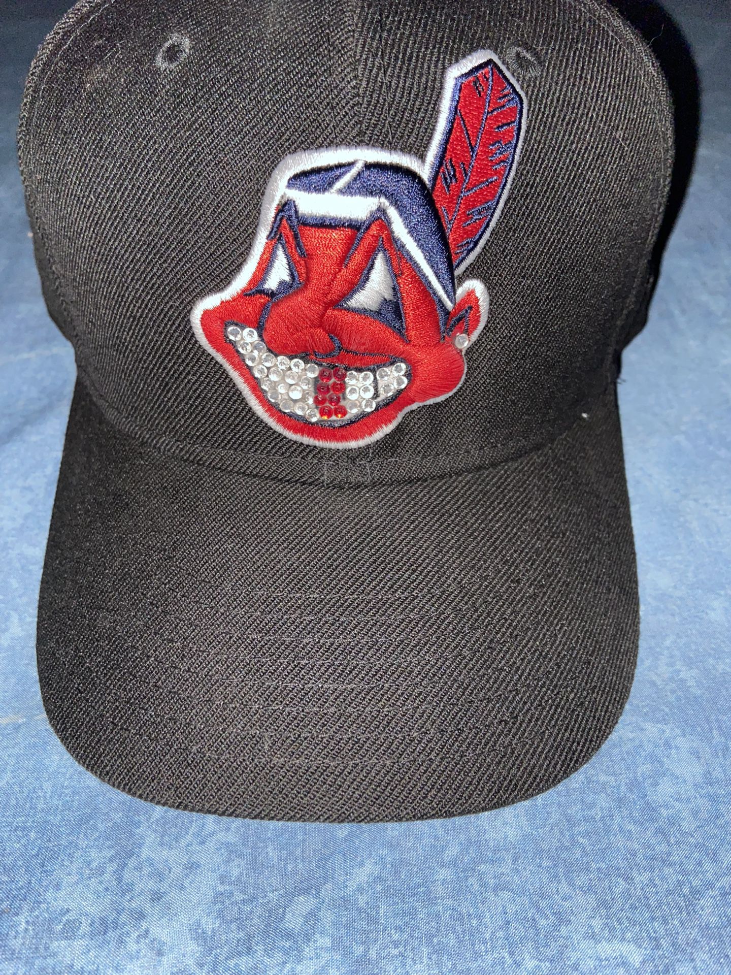 RARE Iced out New Era Cleveland Indians hat/fitted for Sale in Escondido,  CA - OfferUp
