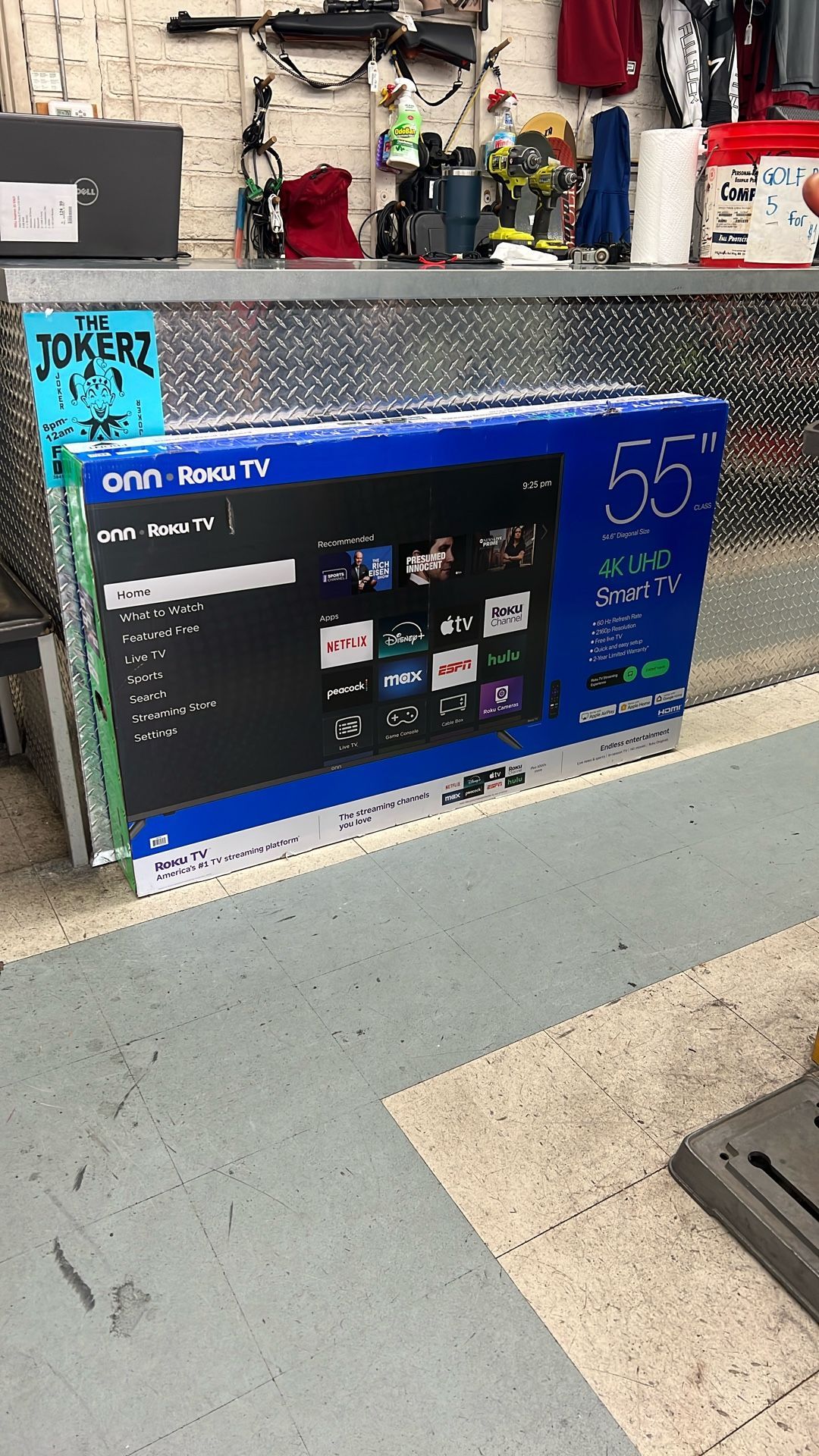 ONN 55” 4K UHD Roku Smart TV