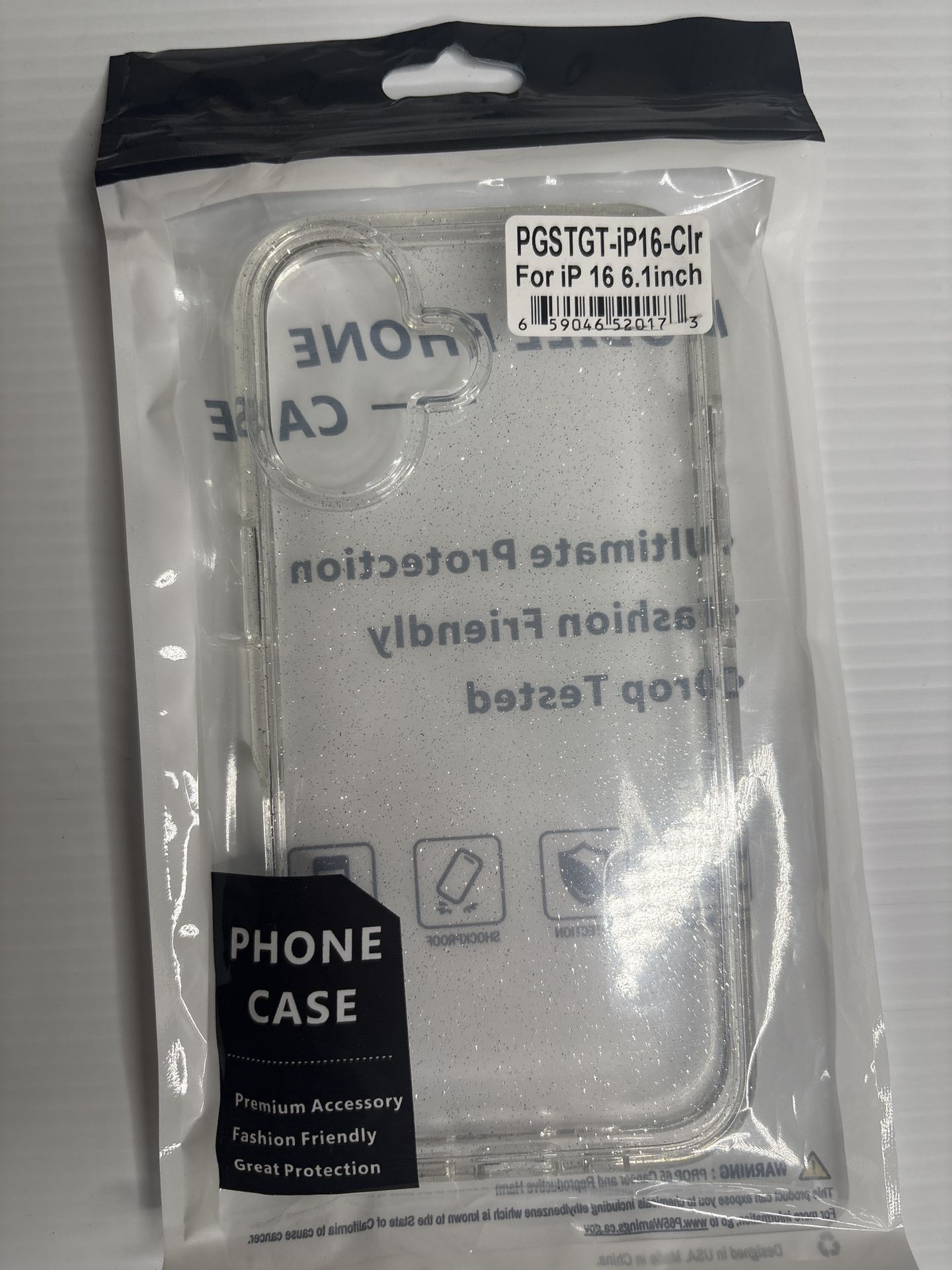NEW Glitter Clear iPhone 16 Case – 6.1” – Sealed – $6 