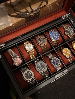 Silver and gold watches