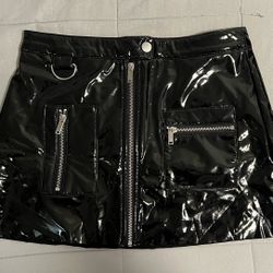 Black Leather Skirt