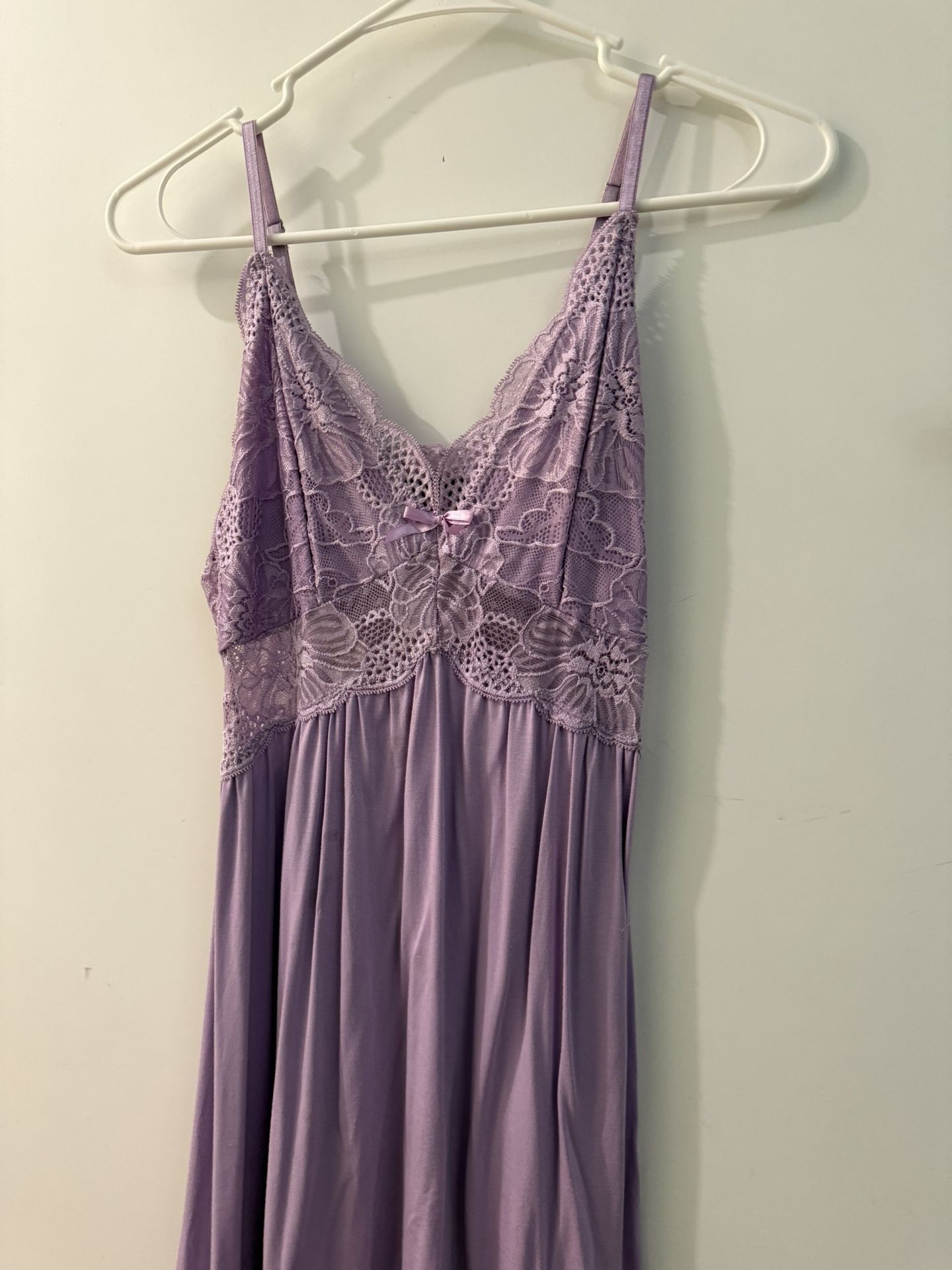 women’s xs/s light purple lingerie babydoll lace dress