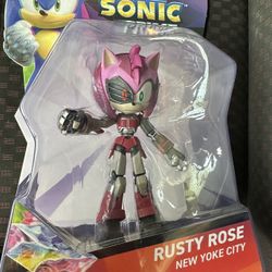Rusty Rose Sonic Prime Netflix Sonic the Hedgehog 5" Action Figure New Rare 2023