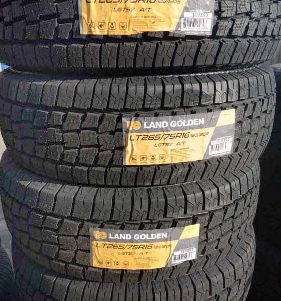 4 New Tires 265/75/16 Land Golden Tires