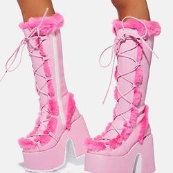 SOLD OUT Pink Demonia platform boots