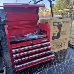 Kobalt 26-in x 22-in x 16-in 4 -Drawer Steel Tool Chest