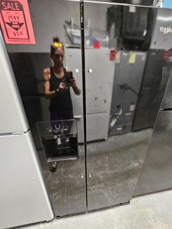 Brand New Whirlpool Black Side by Side Refrigerator