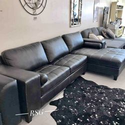 2 Piece Sectional Couch With Chaise 💛 No Needed Credit Check 💛 $39 Down Payment with Financing